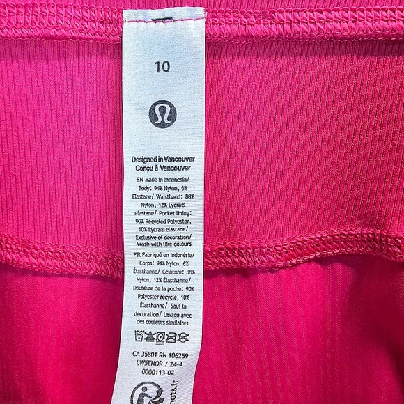 Lululemon Dance Studio Mid-Rise Pants Sonic Pink Size 10 Activewear Balletcore - Picture 16 of 16